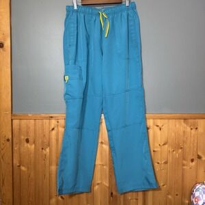 WonderWink Womens Scrubs Four Stretch Cargo Teal Pants XL